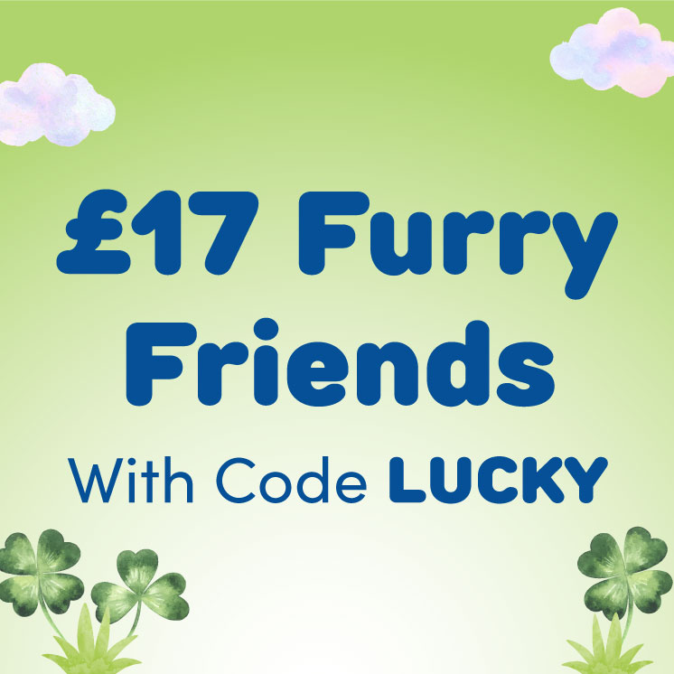 Today Only: &pound;17 Select Furry Friends With Code LUCKY